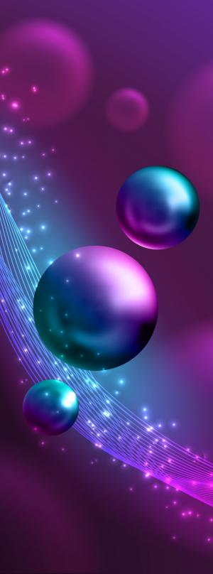 Фиолетовые шары 5169-М
